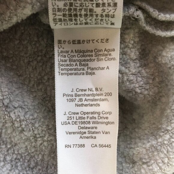 J. Crew Womens Sweater Size XS Long Sleeve Pullover Fleece Knit Casual Cozy Gray - Picture 6 of 9